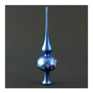 Palline per albero di natale Amicasa Puntale cm 30 Blu decorato 103