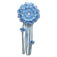 Fiocco nascita Baby Idea misura Grande colore Azzurro Fc.G