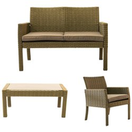 Amicasa Set 4pz Sofia: 1 Divano + 2 Poltrone + 1 Tavolo
