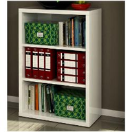 Composad Libreria modulare tre vani bassa colore laccato bianco