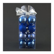 Palline per albero di natale Amicasa Sfere 16 pezzi diametro 50 mm Blu 83