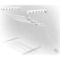 Gimi Stendibiancheria per parete o soffitto Acciaio trattato con polveri epossidiche 140x43x135 cm Bianco Lift 140 10460142