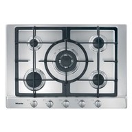Piano cottura tipo Gas Miele KM2033G con 5 zone di cottura con larghezza di 75 cm di colore Inox