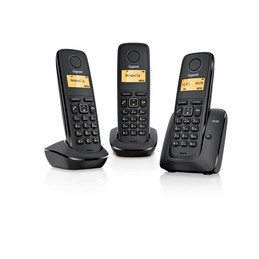 Gigaset Cordl.AS120 Trio Black( 3 AS120 Black)