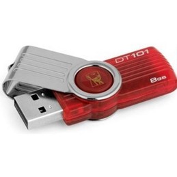 Kingston Pen Drive DT101G2 8gb Usb 2.0 Red