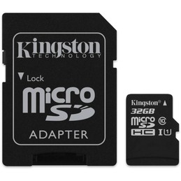 Kingston microSDHC Class 10 UHS-I Card 32GB