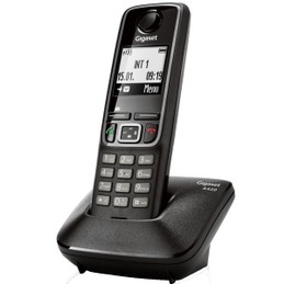 Gigaset A420 Black dispon. bianco