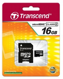Transcend 16GB micro SDHC
